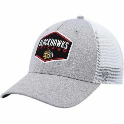Wholesale 🛒 Unbranded Men's '47 Gray Chicago Blackhawks Hitch Contender Flex Hat 😍