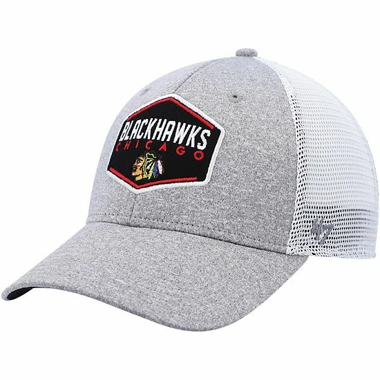 Wholesale ๐ Unbranded Men's '47 Gray Chicago Blackhawks Hitch Contender Flex Hat ๐
