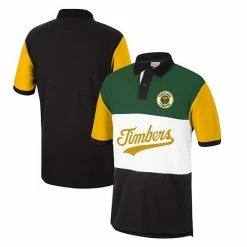 Best reviews of 🔥 Unbranded Men's Mitchell & Ness Green Portland Timbers Since '96 Color Blocked Polo 🎉