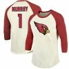 Cheapest 🥰 Unbranded Men's Fanatics Branded Kyler Murray Cream/Cardinal Arizona Cardinals Vintage Player Name & Number Raglan 3/4-Sleeve T-Shirt ⭐