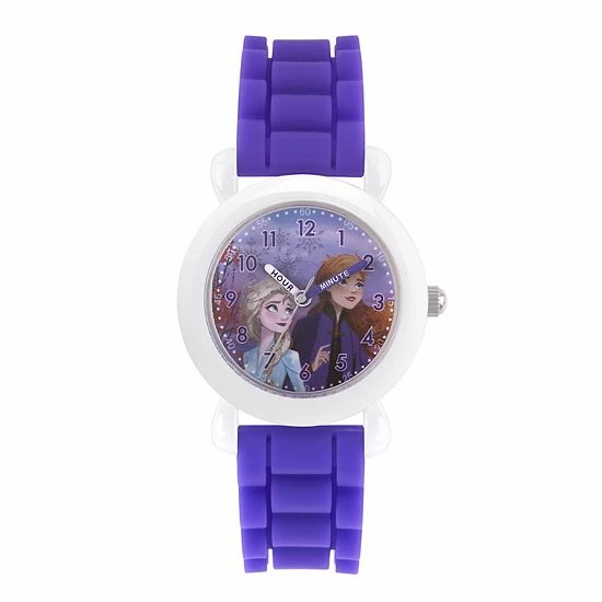 Hot Sale ๐งจ Unbranded Disney's "Frozen 2" ๐ง Girls' Elsa & Anna Time Teacher โ Watch โจ