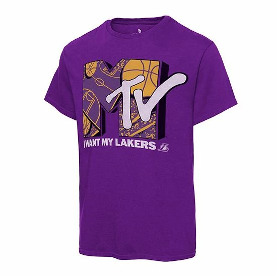 Best Sale โจ Unbranded Men's Junk Food Purple Los Angeles Lakers NBA X MTV I Want My T-Shirt ๐ - Image 3