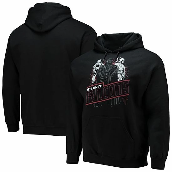 Flash Sale ๐ฏ Unbranded Men's Junk Food Black Atlanta Falcons Star Wars Empire Pullover Hoodie ๐
