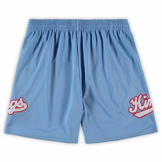Outlet ❤️ Unbranded Men's Mitchell & Ness Light Blue Sacramento Kings Big & Tall Hardwood Classics Team Swingman Shorts ⌛ - Image 2