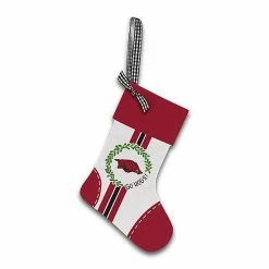 Discount 🛒 Unbranded Arkansas Razorbacks Wood Stocking Ornament 🔥