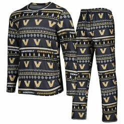 Buy 🧨 Unbranded Men's Concepts Sport Black Vanderbilt Commodores Swivel Long Sleeve T-Shirt & Pants Sleep Set 😉