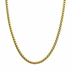 Best Pirce 🧨 Unbranded 18k Gold Over Stainless Steel 4 Mm Box Chain Necklace 👏