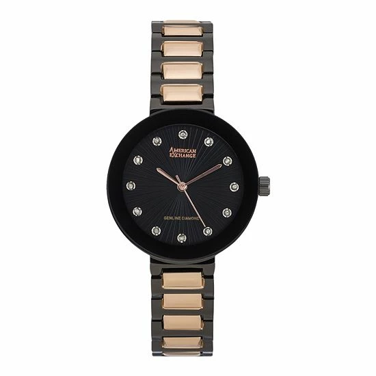 Coupon ๐ฅฐ Unbranded American Exchange ๐ฉ Women's Genuine Diamond Collection Rose Gold Tone Stainless Steel โ Watch ๐
