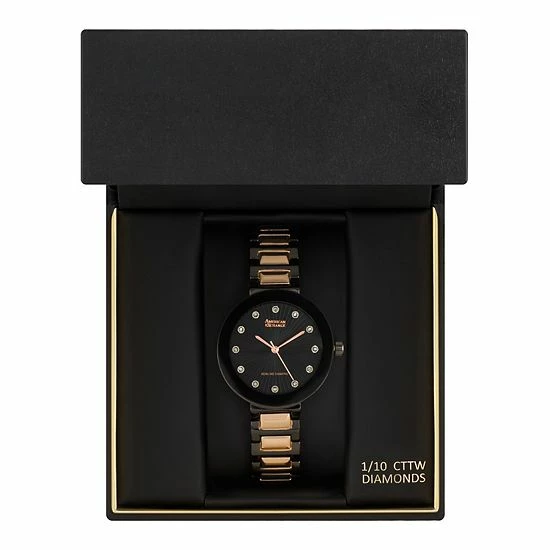 Coupon ๐ฅฐ Unbranded American Exchange ๐ฉ Women's Genuine Diamond Collection Rose Gold Tone Stainless Steel โ Watch ๐ - Image 3