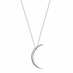 Best deal 🔥 Unbranded Sterling Silver Crescent Moon Pendant Necklace 🧨