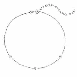 Best reviews of 😉 Unbranded Sterling Silver Cubic Zirconia Choker Necklace 🧨