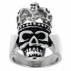 Hot Sale 🛒 Unbranded Men's Stainless Steel Skull Ring With Crown 🔥
