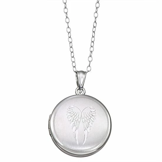 Coupon 😍 Unbranded Sterling Silver Angel Wing Locket Necklace ✔️