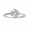 Flash Sale ✨ Unbranded 0.10 Carat TW Diamond Moon & Star Ring 😍