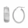 Hot Sale ⭐ Unbranded Sterling Silver Polished Oval Hoop Earrings 💯