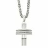 Buy 🤩 Unbranded Men's Stainless Steel Cross Pendant Necklace 😍