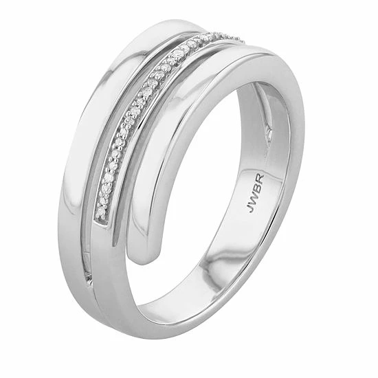 Hot Sale ๐ Unbranded Sterling Silver Diamond Accent Coil Ring ๐ - Image 2