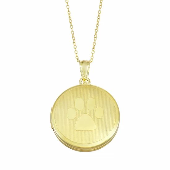 Outlet ๐งจ Unbranded Sterling Silver Paw Print Locket Necklace ๐ - Image 5