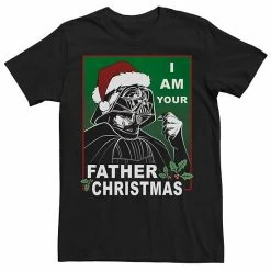 Best Sale 🎁 Unbranded Men's Star Wars I Am Your Father ❄ Christmas Graphic Tee 🧨