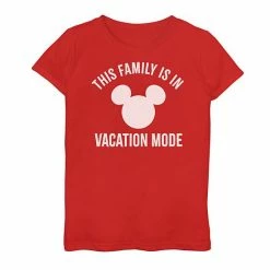 Best deal 🧨 Unbranded Disney Mickey Logo 👧 Girls 7-16 "This Family Is In Vacation Mode" Graphic Tee ❤️