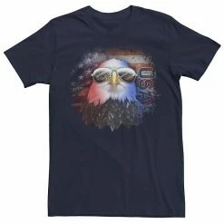 Brand new ✨ Unbranded Big & Tall American Flag Bald Eagle Aviator 👓 Sunglasses Grungy Tee 🛒