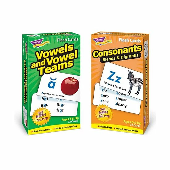 Cheapest ❤️ Unbranded Vowels And Consonants Skill Drill Flashcards Assortment ❤️