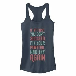 New 😍 Unbranded Juniors' Chin-Up Try Again Ideal Racerback Tank 🧨