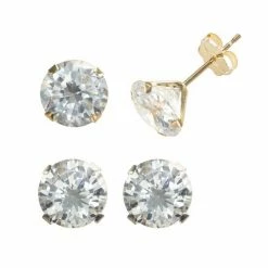 Wholesale 😉 Unbranded Renaissance Collection Two Tone 6-ct. T.W. Stud Earring Set 🧨
