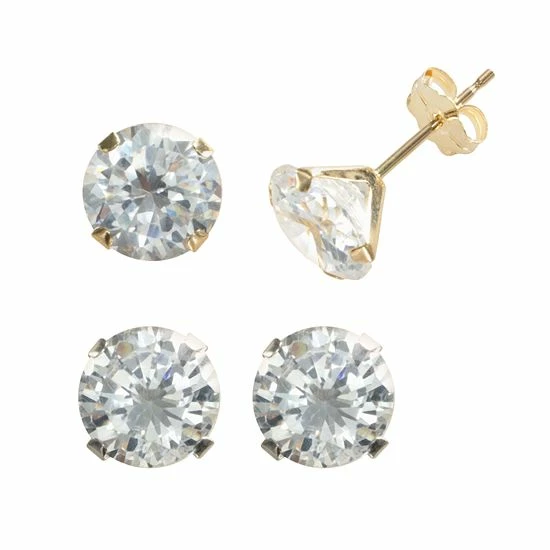 Wholesale ๐ Unbranded Renaissance Collection Two Tone 6-ct. T.W. Stud Earring Set ๐งจ