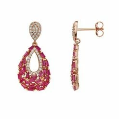 Best deal ✨ Unbranded 18k Rose Gold Over Sterling Silver Drop Earrings ⭐