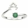 Top 10 ⭐ Unbranded Sterling Silver Emerald Taurus Open Ring 🔥