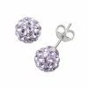 Coupon ✨ Unbranded Purple Crystal Ball Stud Earrings 🥰