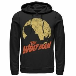 New 🛒 Unbranded Men's Universal Monsters The Wolfman Moonlit Silhouette Hoodie 😀