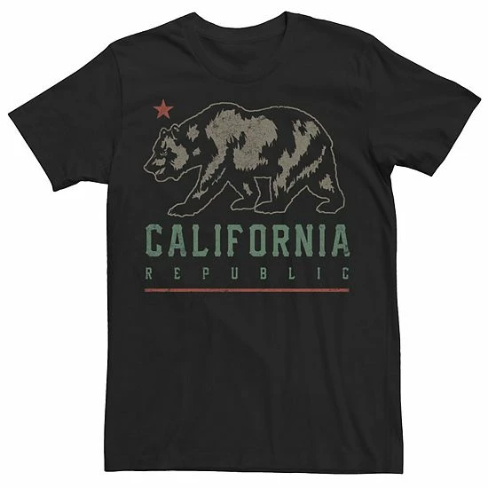 Hot Sale ๐ฏ Unbranded Big & Tall California Bear Flag Green Text Vintage Tee โ๏ธ