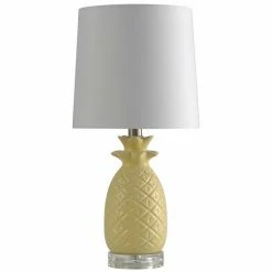 Outlet 🔔 Unbranded Faux Pineapple Ceramic Table Lamp Seafoam ⌛