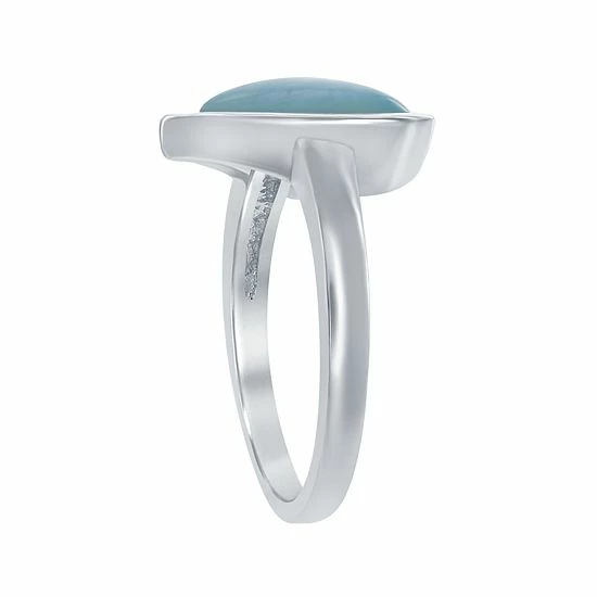 Cheap 😀 Unbranded Sterling Silver Larimar Heart Ring 🎁 - Image 2