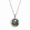 Top 10 🥰 Unbranded Sterling Silver Tahitian Cultured Pearl Twist Pendant ❤️