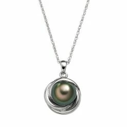 Top 10 🥰 Unbranded Sterling Silver Tahitian Cultured Pearl Twist Pendant ❤️