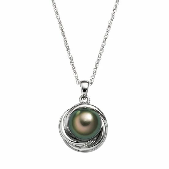 Top 10 🥰 Unbranded Sterling Silver Tahitian Cultured Pearl Twist Pendant ❤️