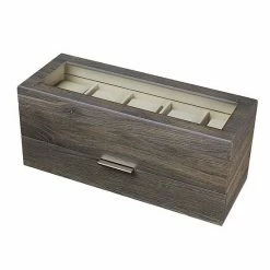 Cheap ⭐ Unbranded Distressed Grey Wood ⌚ Watch Box 👍