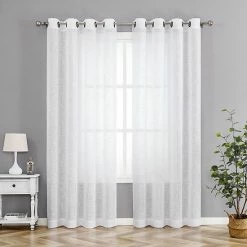 Budget 👏 Unbranded Tranquility 1-panel Window Curtain Gray 🎉