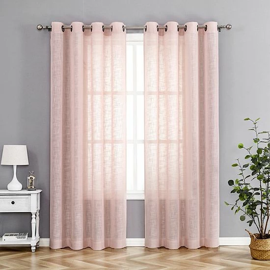 Budget ๐ Unbranded Tranquility 1-panel Window Curtain Gray ๐ - Image 2