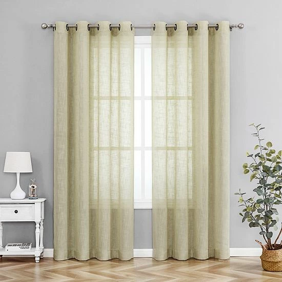 Budget ๐ Unbranded Tranquility 1-panel Window Curtain Gray ๐ - Image 5