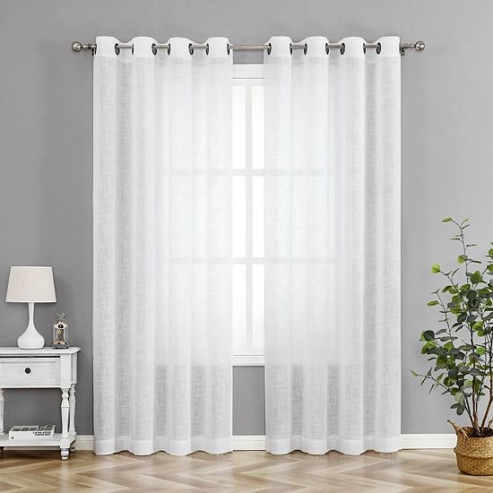 Budget ๐ Unbranded Tranquility 1-panel Window Curtain Gray ๐ - Image 7