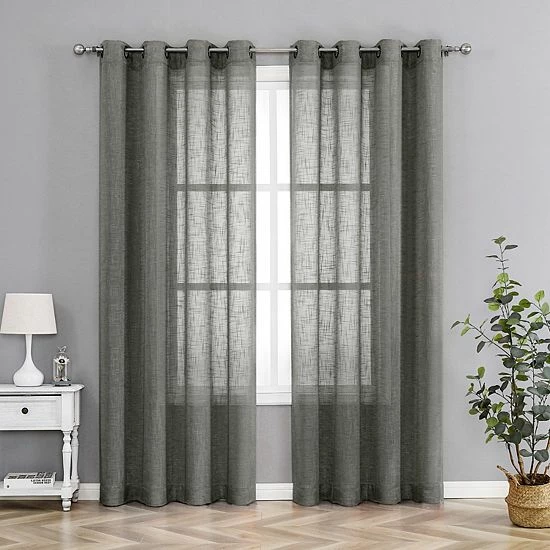 Budget ๐ Unbranded Tranquility 1-panel Window Curtain Gray ๐ - Image 8