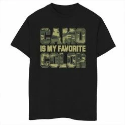 Buy 🔔 Unbranded Boys 8-20 Camo Is My Favorite Color Graphic Tee ✔️