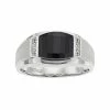 Top 10 🌟 Unbranded Men's Sterling Silver Onyx & Diamond Accent Ring 😍