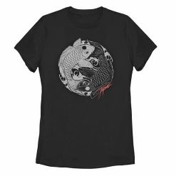 Hot Sale 💯 Unbranded Juniors' Yin And Yang Koi Split Design Tee ❤️