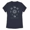 Hot Sale ✔️ Unbranded Juniors' Phases Of The Moon Connected Graphic Tee 👍