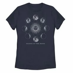 Hot Sale ✔️ Unbranded Juniors' Phases Of The Moon Connected Graphic Tee 👍